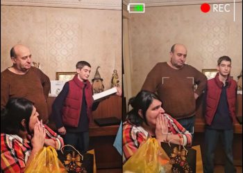 🎥„გიოს ვიდეო კვარამ ნახა და საჩუქარი გამოგვატანა…” – სოციალურ ქსელში ემოციური ვიდეო გავრცელდა