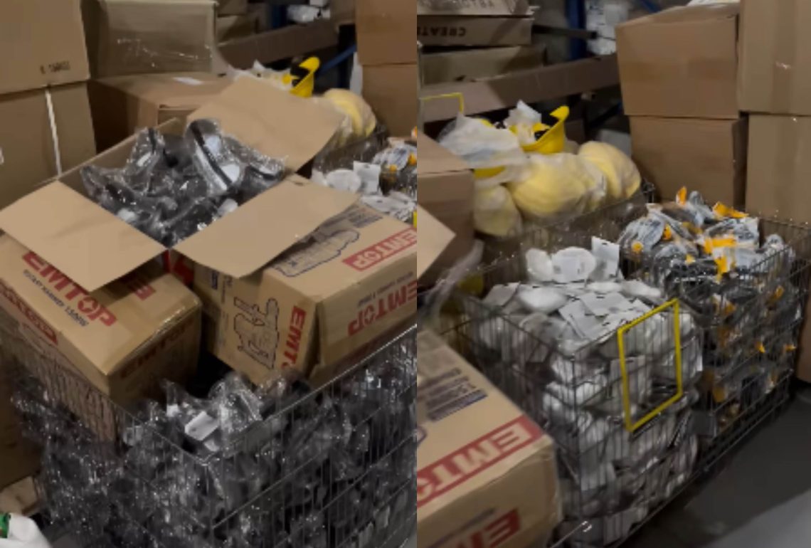 “გორგია” თანამშრომლებს დასაწყობებული პირბადეების, აირწინაღების, სათვალეების მარაგებს გადასცემს”- დოდი ხარხელი