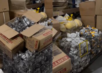 “გორგია” თანამშრომლებს დასაწყობებული პირბადეების, აირწინაღების, სათვალეების მარაგებს გადასცემს”- დოდი ხარხელი