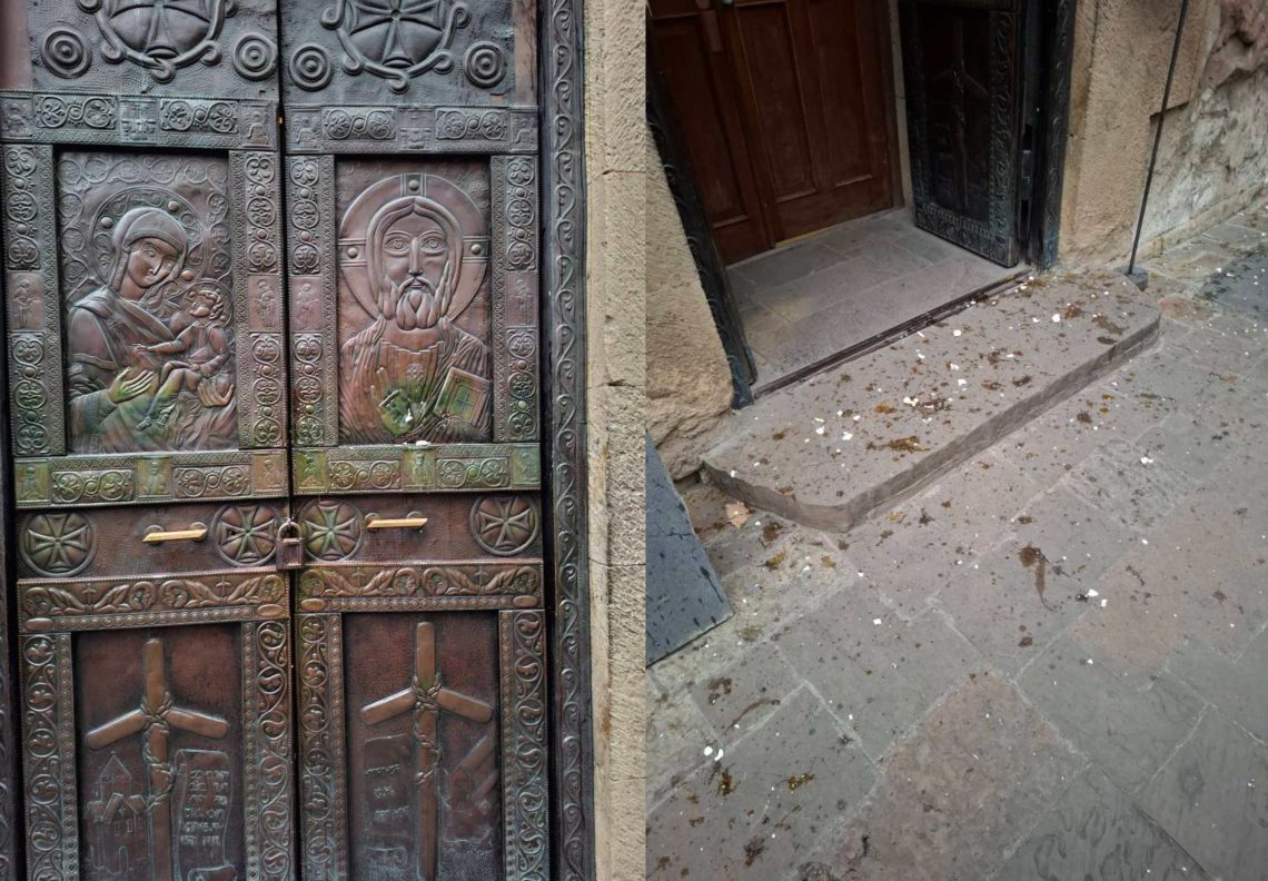 ვანდალიზმის ფაქტი თბილისში – ანჩისხატის ტაძარს კვერცხები ესროლეს