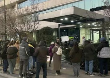 რიყის პარკში მომხდარი ტრაგედიის გამო, კალაძის გადადგომის მოთხოვნით აქცია მიმდინარეობს