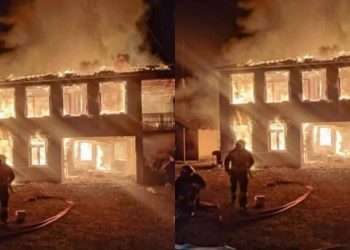 გურიაში საცხოვრებელი სახლი დაიწვა – ვრცელდება კადრები ადგილიდან