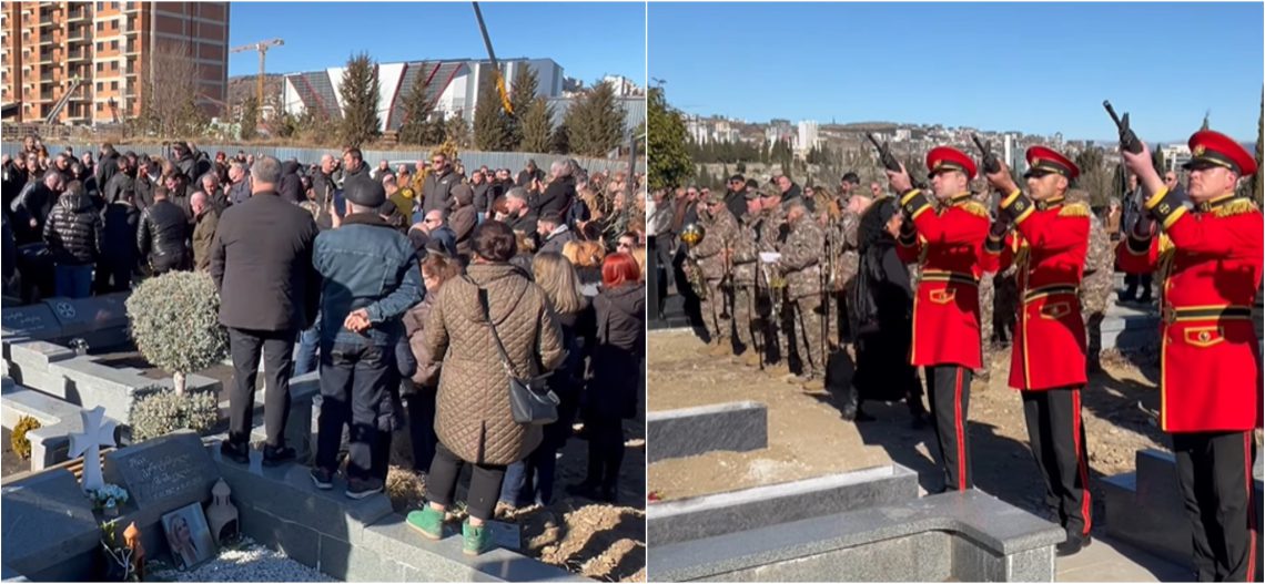 🎥უკრაინაში დაღუპულ ქართველ ჯარისკაცს, კახა თილიძეს, სამხედრო პატივით კრძალავენ