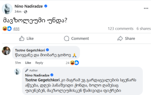 "საკუთარ შვილს ზურგი აქციეთ, განუდექით..." - რას წერს ნინო ნადირაძე?