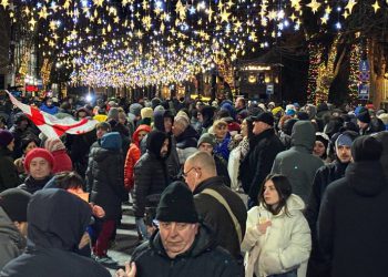 პროტესტის 50-ე დღე – რუსთაველის გამზირი გადაკეტილია