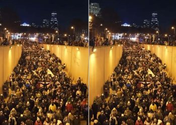 რუსთაველის გამზირისკენ მსვლელობა მიმდინარეობს – იხილეთ ვიდეო