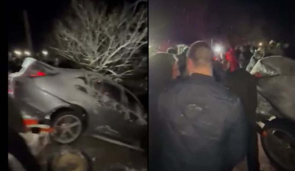 🎥დაუჯერებელი კადრები საბადურიდან – “ხალხმა ამოათრია გადავარდნილი მანქანა”