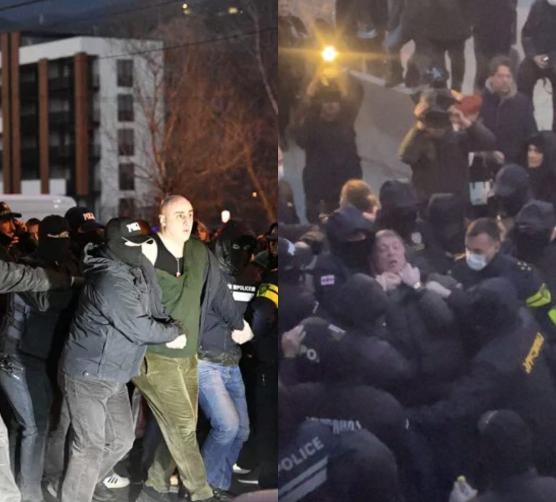 სამართალდამცავებმა “თბილისი  მოლთან” მიმდინარე აქციაზე გიგი უგულავა და ნიკა მელია დააკავეს