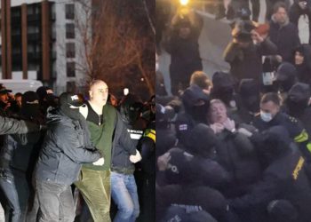 სამართალდამცავებმა “თბილისი  მოლთან” მიმდინარე აქციაზე გიგი უგულავა და ნიკა მელია დააკავეს