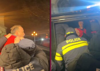 🎥პოლიცია მომიტინგეებს გზის გადაკეტვის უფლებას არ აძლევს – რუსთაველზე ვითარება უკიდურესად დაიძაბა