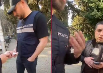 დაზიანებული პატრიოტული სტენსილების აღდგენისას, პოლიციამ აქტივისტები დააკავა