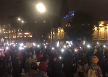 რუსთაველის გამზირი პროტესტის 96-ე დღესაც გადაკეტილია – “დედების მარში” პარლამენტთან მივიდა