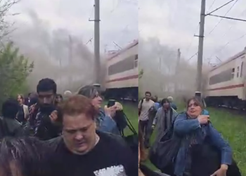 მატარებელს ხაშურთან ცეცხლი გაუჩნდა – რა ხდება ადგილზე?