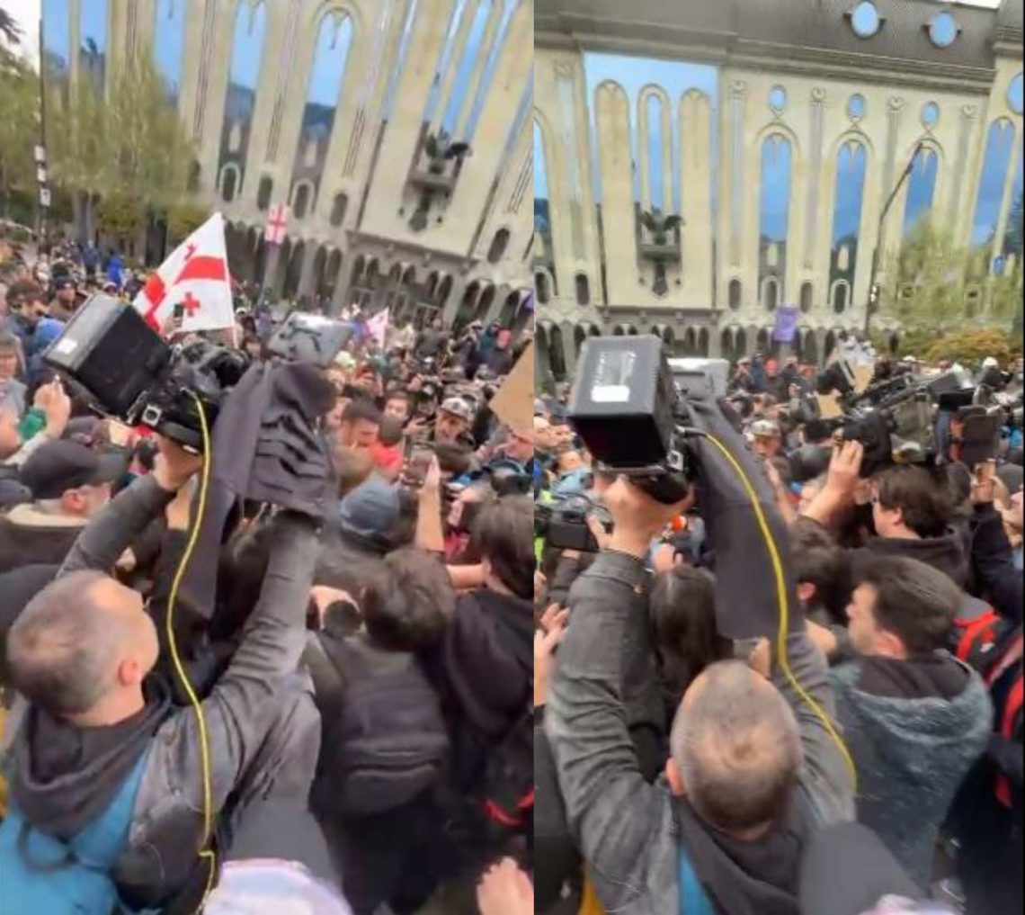 🎥”აქ ხმაური დაიწყო…აი, ეს სიტუაციაა ახლა პარლამენტთან” – რა კადრებს ავრცელებს ნანუკა ჟორჟოლიანი?