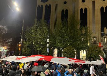 უწყვეტი პროტესტის 147-ე დღე – რუსთაველის გამზირი გადაიკეტა