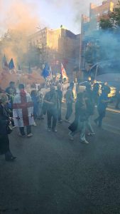 ევროპის დღისადმი მიძღვნილი მარში მიმდინარეობს - "მეტრონომის" ფოტოკოლაჟი