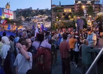 🎥რა ხდება ამ წუთებში “ევროპის მოედანზე”, სადაც აქცია ლოზუნგით: “ძალა ევროპაშია” მიმდინარეობს