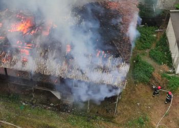 ხანძარი ოზურგეთში – რა ვითარებაა ადგილზე?