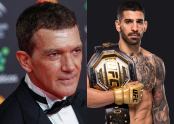 ანტონიო ბანდერასი ილია თოფურიას მიმართავს