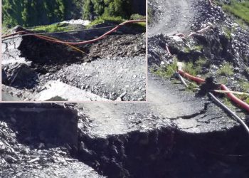 აჩხოტი-სნო-ახალციხე-ჯუთას გზაზე საავტომობილო გზა ჩაინგრა – რა ხდება ადგილზე