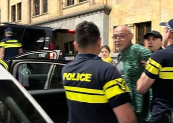 🎥პარლამენტთან ზვიად რატიანი დააკავეს – ვრცელდება დაკავების კადრები