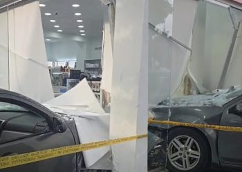 რუსთავში ავტომობილი ჯერ ტროტუარზე მდგომ ახალგაზრდა კაცს დაეჯახა, შემდეგ კი აფთიაქში შევარდა