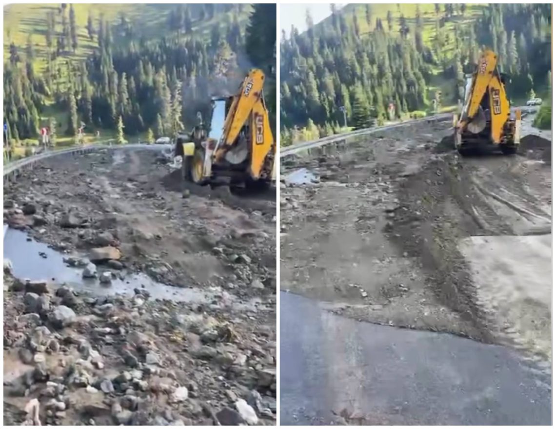 რა ვითარებაა ამ წუთებში ბახმაროს გზაზე, სადაც ძლიერმა წვიმამ ქვა-ღორღი ჩამოიტანა