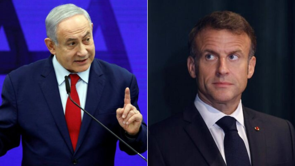 “სამარცხვინოა და უპასუხოდ არ დარჩება” – რას პასუხობს მაკრონი ისრაელის პრემიერ-მინისტრს