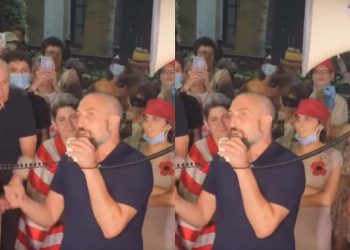 🎥”ხალხი ისევ გამოვა გარეთ”- გიორგი ახობაძემ მომიტინგეებს სიტყვით მიმართა