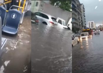 წყალდიდობის გამო საზოგადოებრივი ტრანსპორტი დაიტბორა – რა ინფორმაცია ვრცელდება