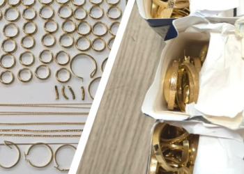 ქუთაისის აეროპორტში არადეკლარირებული ოქროსა და ვერცხლის ნაკეთობების შემოტანის 5 ფაქტი აღიკვეთა