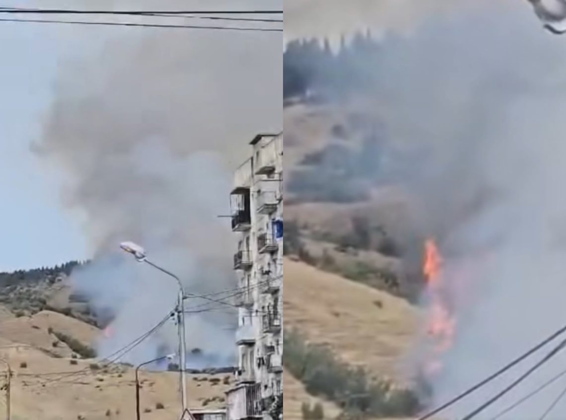 ხანძარი დიდ დიღომში – რა ხდება ადგილზე