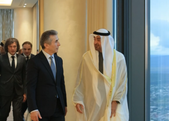 ბიძინა ივანიშვილი შეიხ მოჰამედ ბინ ზაიედ ალ ნაჰაიანს შეხვდა