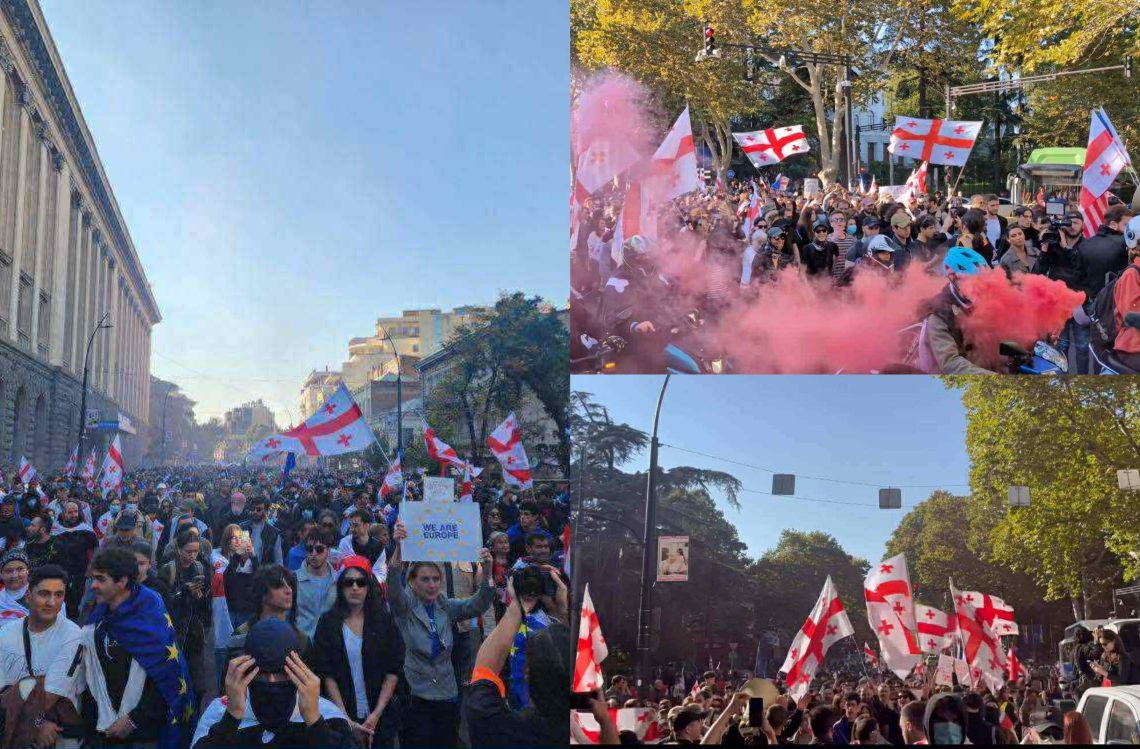 სტუდენტების მარში პარლამენტისკენ დაიძრა