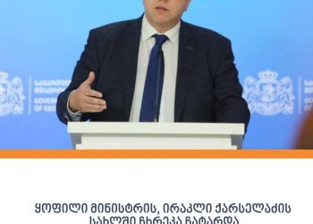 ყოფილი მინისტრის, ირაკლი ქარსელაძის სახლში ჩხრეკა ჩატარდა