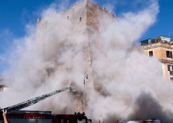 რომში ისტორიული კონტის კოშკის ნაწილის ჩამონგრევას ერთი ადამიანის სიცოცხე ემსხვერპლა