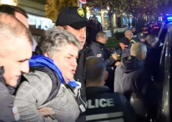 ვრცელდება კადრები, სადაც ჩანს, როგორ აკავებს პოლიცია აქციის მონაწილეებს