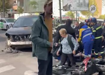 ავლაბარში, ავტომობილი მოტოციკლს დაეჯახა – რა ვითარებაა ადგილზე