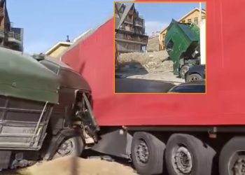 ავტოსაგზაო შემთხვევა გუდაურში – რა კადრები ვრცელდება ადგილიდან?