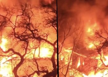 ძლიერი ხანძარი მცხეთის გადასახვევთან – რა ვითარებაა ადგილზე