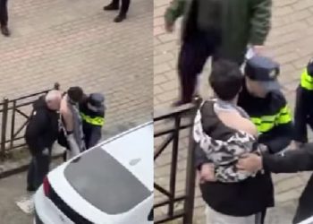 უცხო ქვეყნის მოქალაქე ერთ-ერთი სკოლის ეზოში შევარდა – კადრები ბათუმიდან