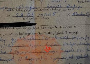 პოლიციელმა სამოქალაქო აქტივისტს ფეისბუკ პოსტის გამო უჩივლა