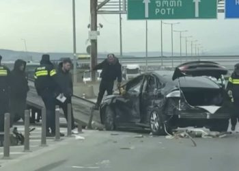 ავტოსაგზაო შემთხვევა რუსთავი-თბილისის მაგისტრალზე – რა კადრები ვრცელდება ადგილიდან