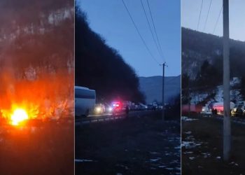 ანანურთან ტრაილერი გადაბრუნდა და აალდა – რა ხდება ამ წუთებში ადგილზე