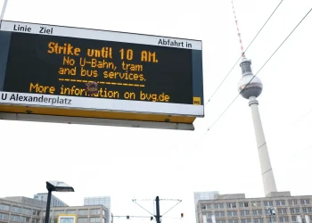 გერმანიაში საზოგადოებრივი ტრანსპორტის თანამშრომელთა ორდღიანი გაფიცვა დაიწყო