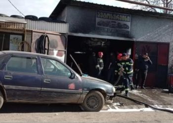 გურჯაანის მუნიციპალიტეტში, ავტოსერვისში გაჩენილი ხანძრის შედეგად, მექანიკოსი დაშავდა