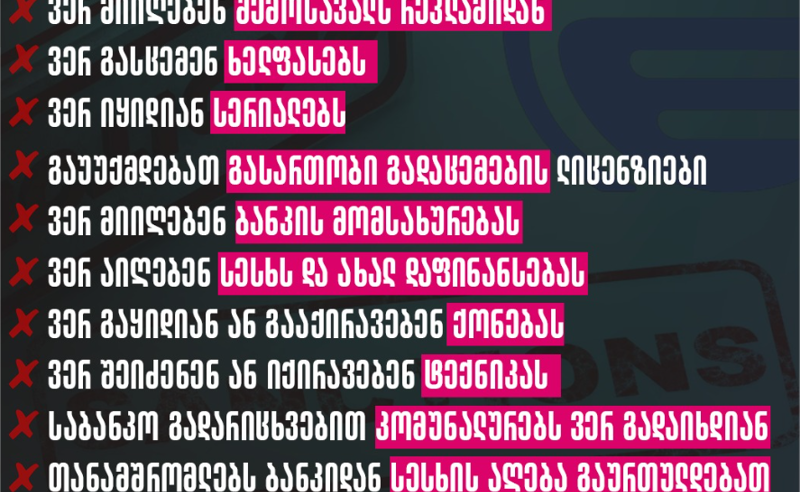 რა პრობლემებს შეუქმნის ბრიტანული სანქცია „იმედსა“ და „პოს ტივის“ – საერთაშორისო გამჭვირვალობა ჩამონათვალს აქვეყნებს