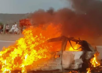 გორში 48 წლის კაცის ავტომობილი დაწვეს, ემუქრებოდნენ სიცოცხლის მოსპობით – შსს