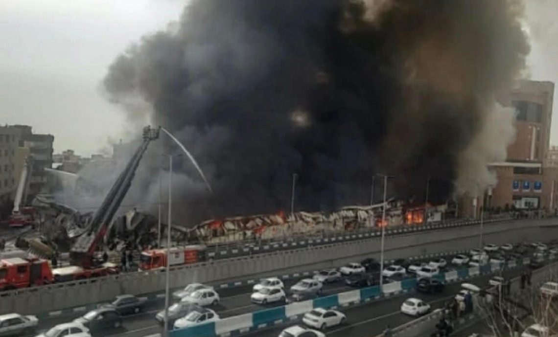 „ცეცხლი ბაზრის ტერიტორიაზე ვრცელდება“ – მასშტაბური ხანძარი თეირანში