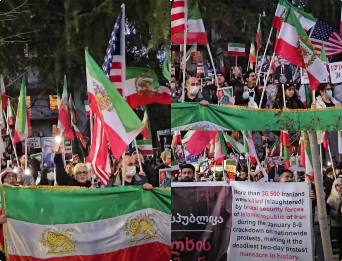 საპროტესტო აქცია თბილისში, ირანის საელჩოსთან